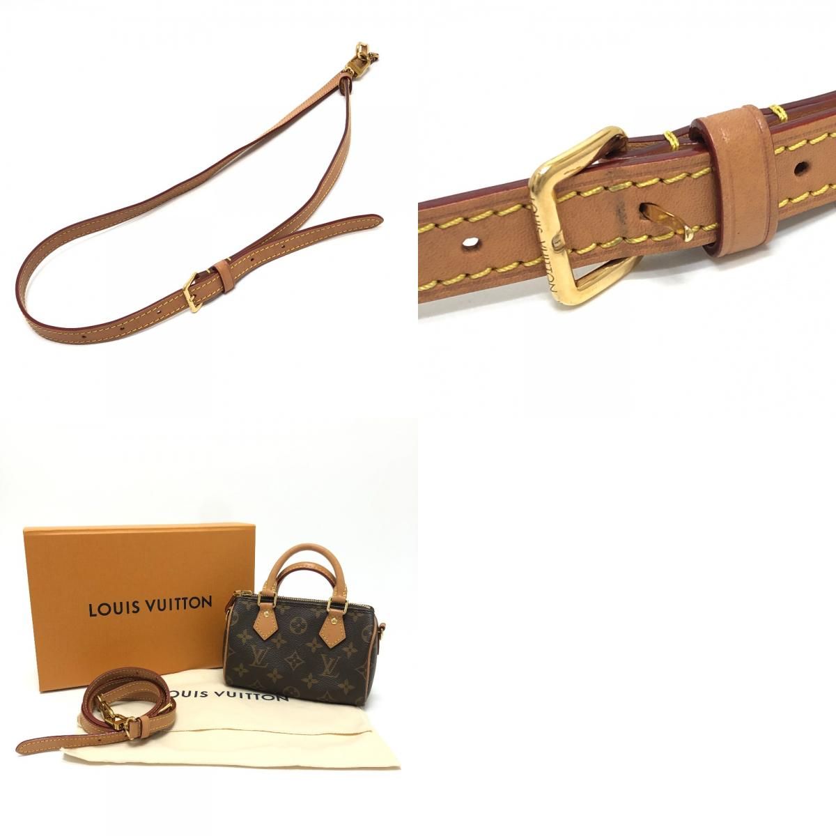 Louis Vuitton Handbag Nano Speedy Monogram Canvas Brown — view 9