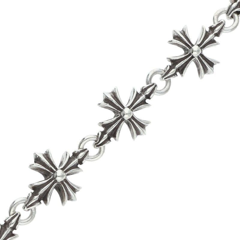 Chrome Hearts CO CH Plus Cutout Silver Bracelet — view 5