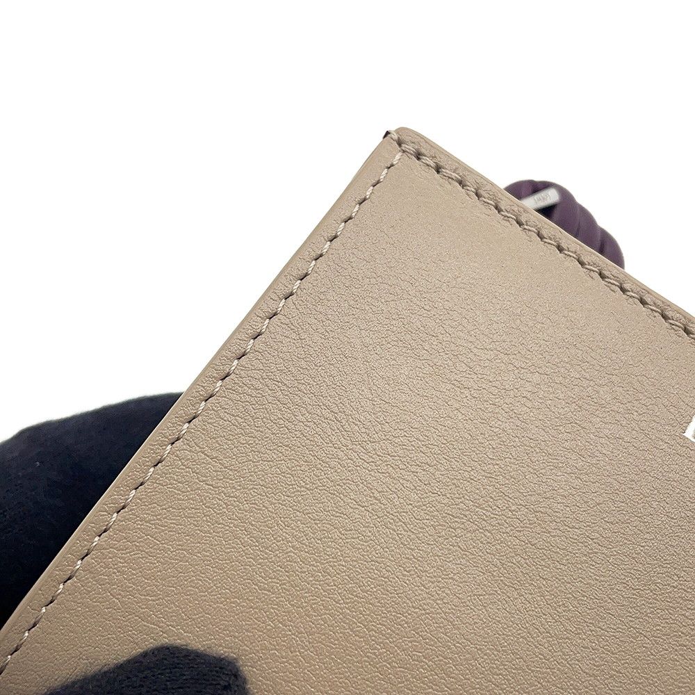 Loewe Bifold Wallet Knot Compact Shiny Napaca Leather Bicolor — view 9
