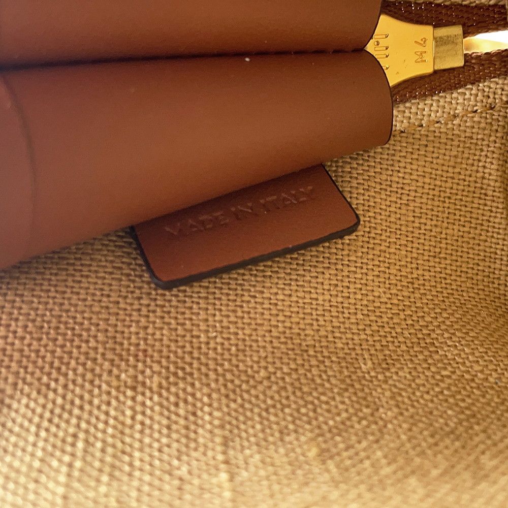 Celine Pouch Triomphe Cosmetic Canvas Leather Case — view 9