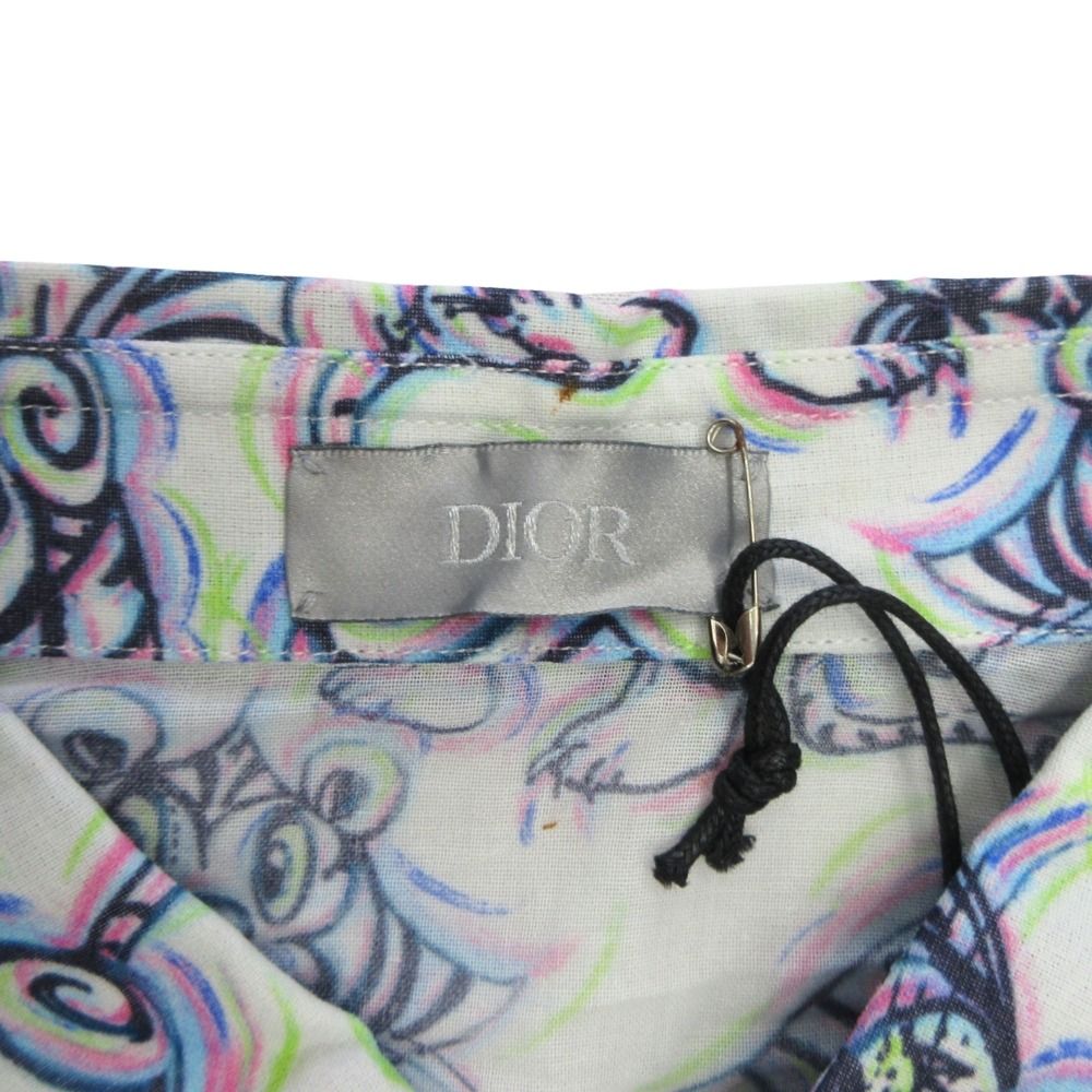 Dior Kenny Scharf Dio Tiger Shirt Top Short Sleeve All Over Pattern — view 6
