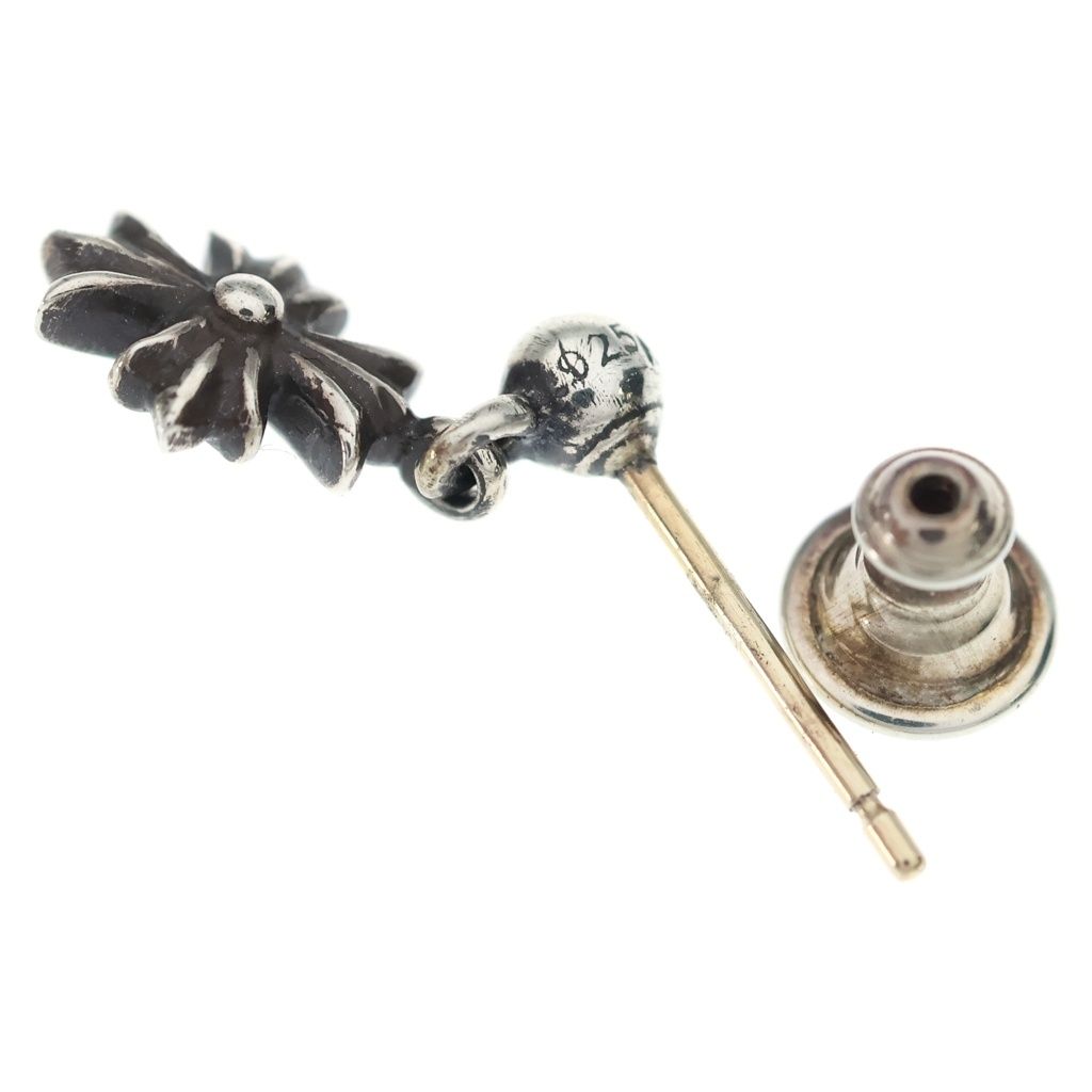 Chrome Hearts Tny CH Pls Tiny CH Plus Drop Earrings Silver — view 6
