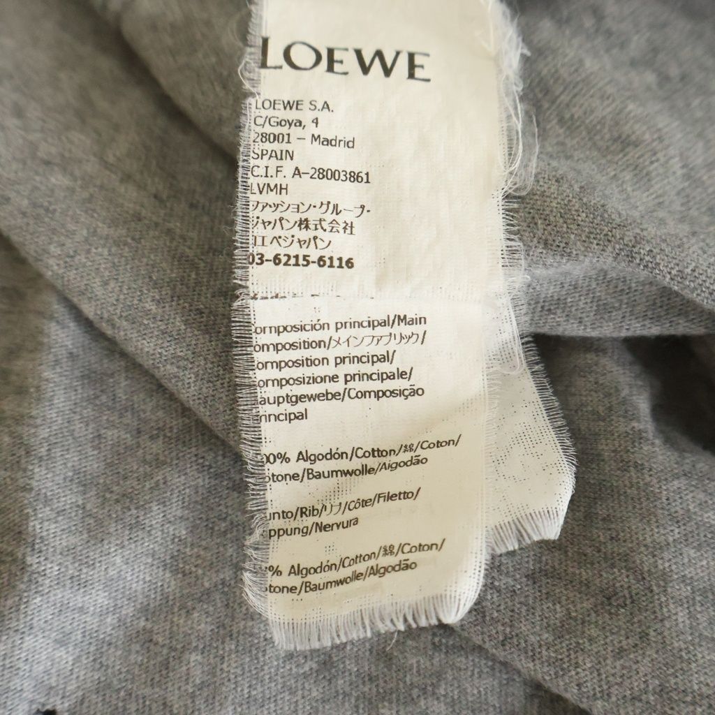 Loewe Paula's Ibiza Pile Anagram Logo Embroidery Crew Neck Short Sleeve T-Shirt — view 8