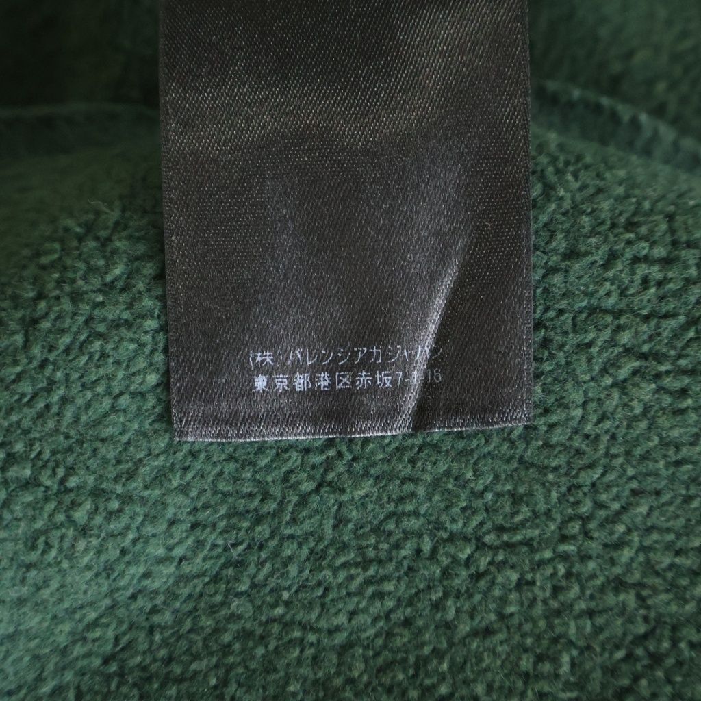 Balenciaga Paris Hoodie Front Logo Embroidery Pullover Green — view 8
