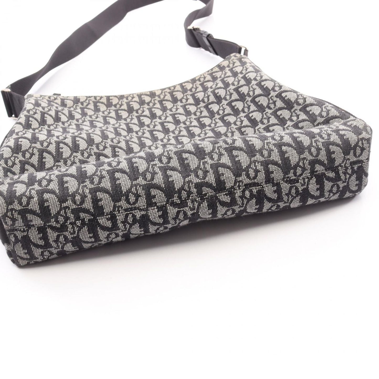 Dior Dio Shoulder Bag Tobta Gray Black Canvas — view 9