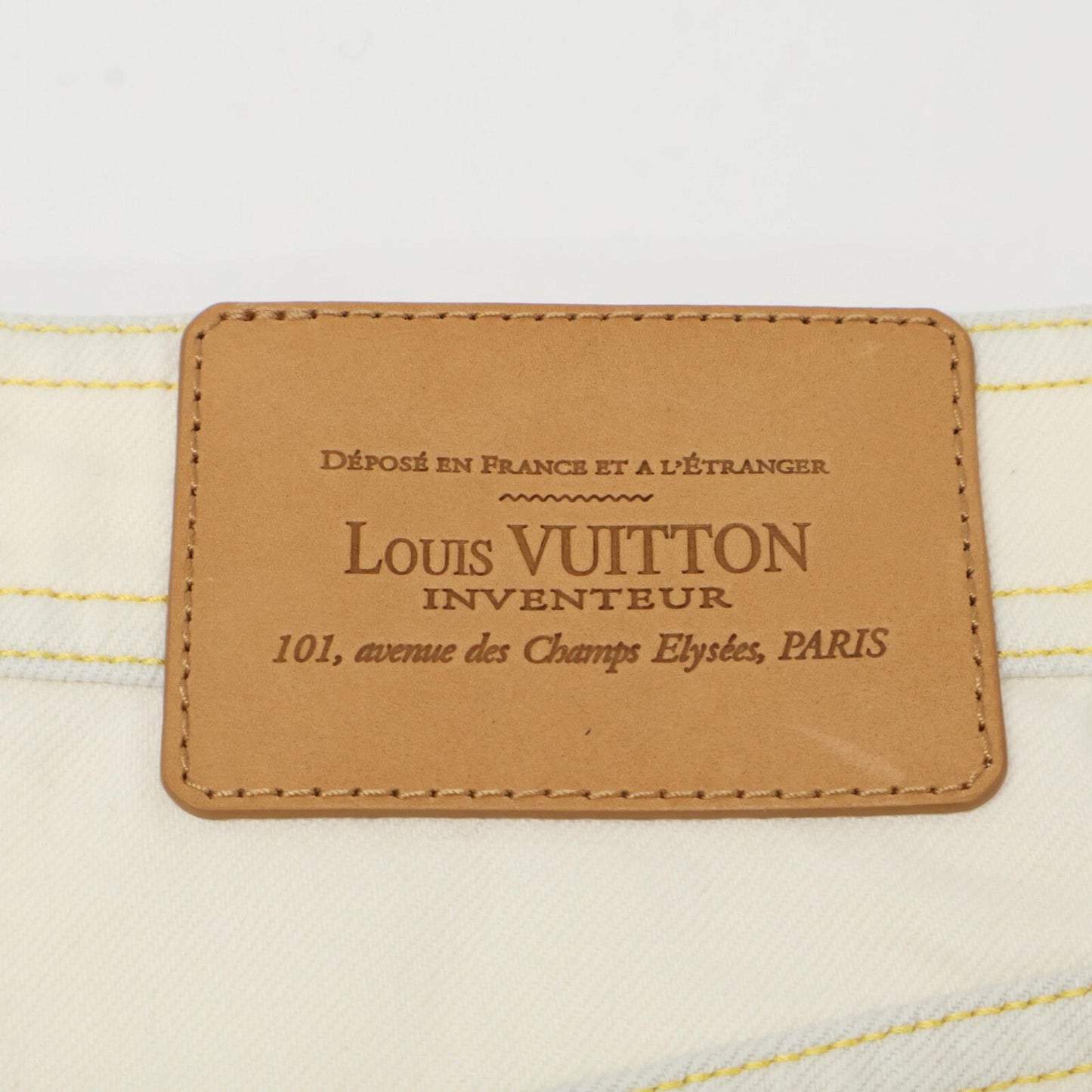 Louis Vuitton White Denim Skirt 34 — view 6