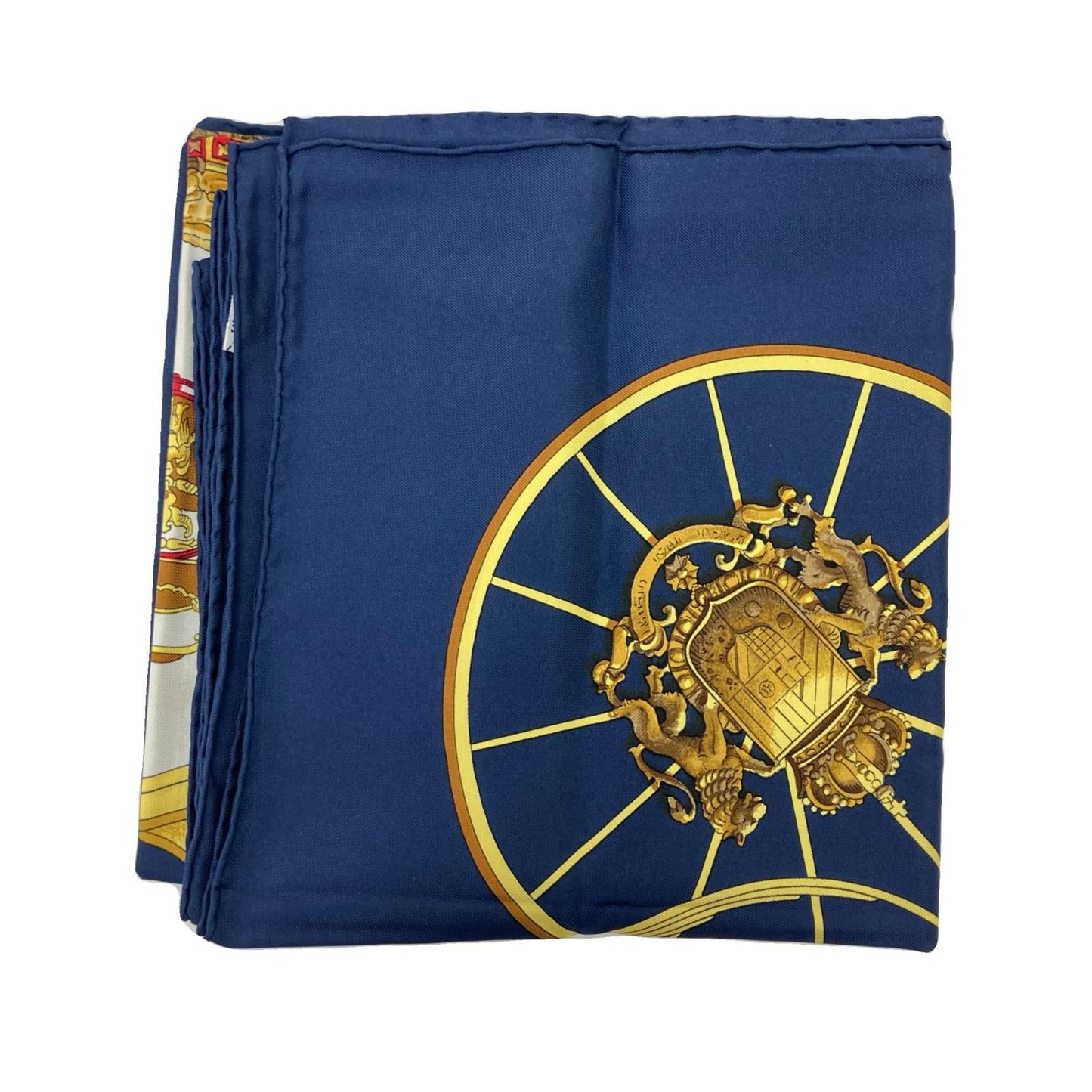 Hermes Scarf Carre 90 Spring Navy — view 8