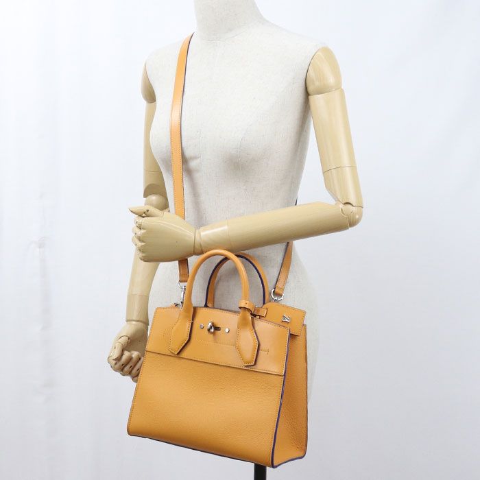 Louis Vuitton City Steamer PM 2-Way Taurillon Handbag Leather — view 9