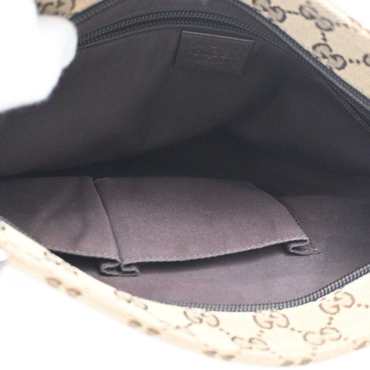Gucci Sherry Line Shoulder Bag GG Beige Canvas Leather — view 9
