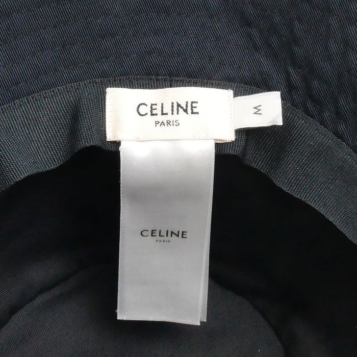 Celine Logo Print Hat Black — view 6