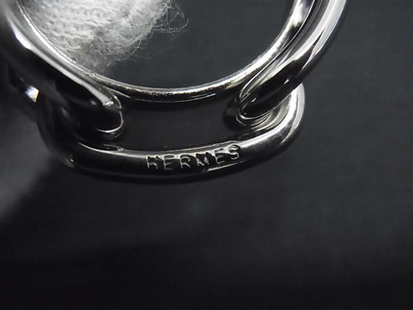 Hermes Chaine D'ancre Scarf Ring Silver — view 3