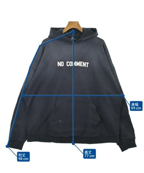 Balenciaga Hoodie No Comment Black — view 8