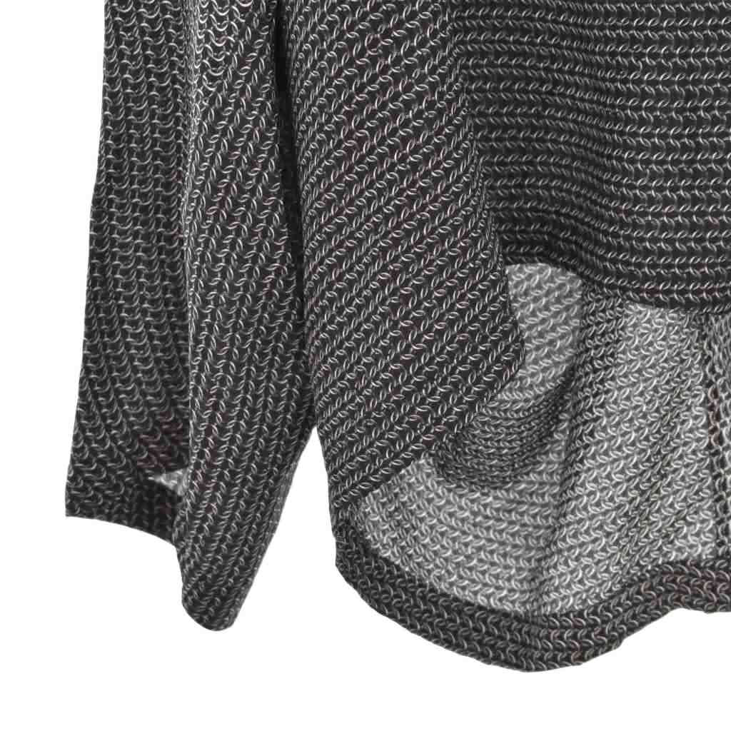 Balenciaga All Over Pattern Silk 38 Black T-Shirt — view 6