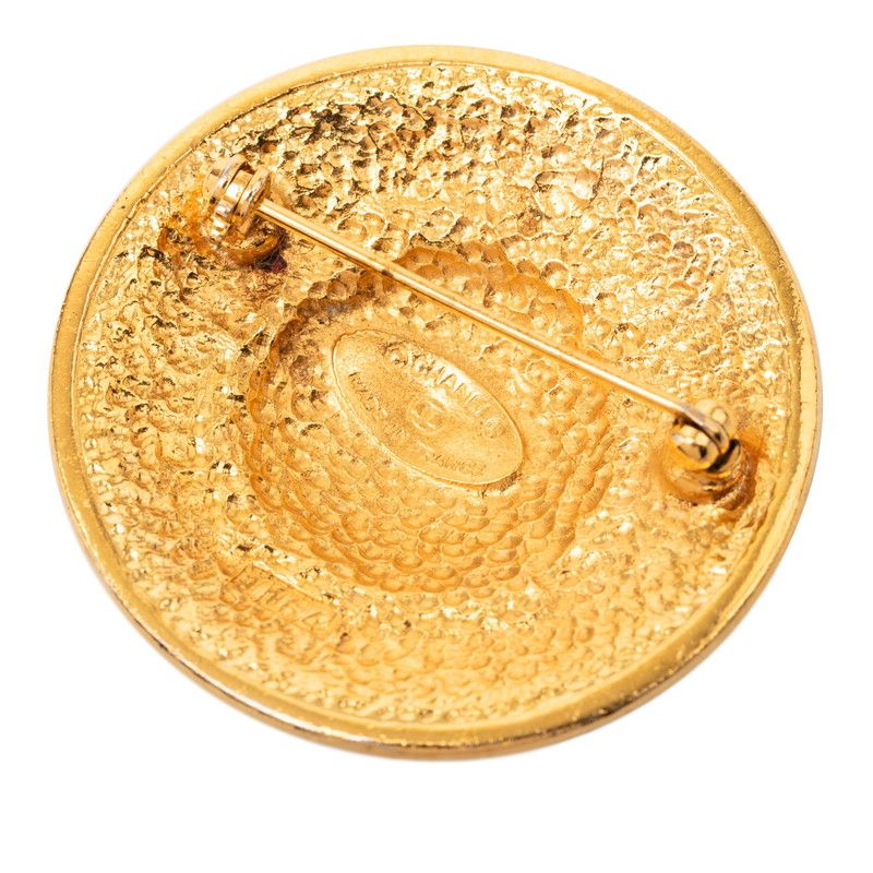 Chanel Logo Vintage Gold Plating 1 Brooch — view 3