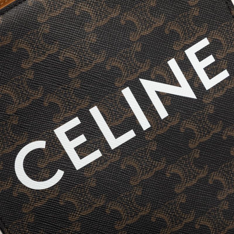 Celine Seri 2-Way Shoulder Bag Brown Black Leather — view 6