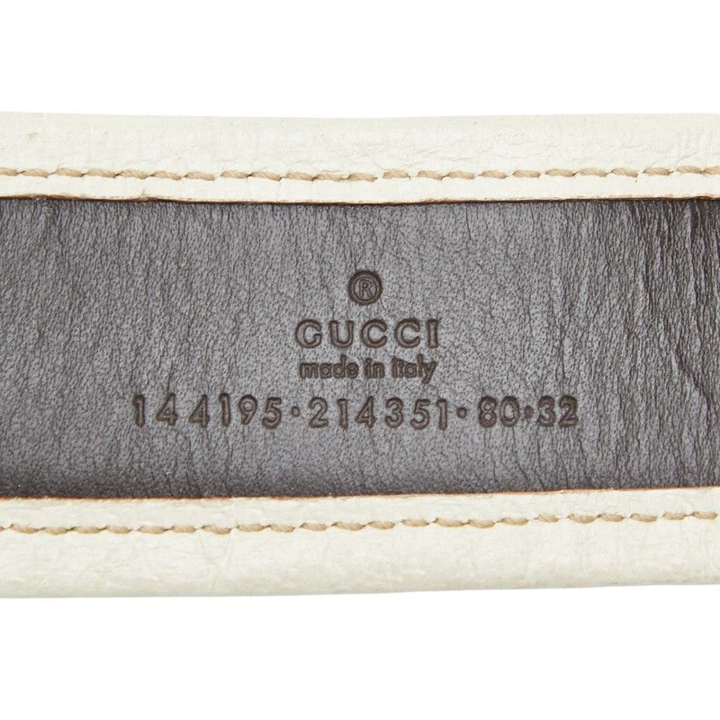 Gucci GG Canvas leto 32 Beige bo Belt — view 7