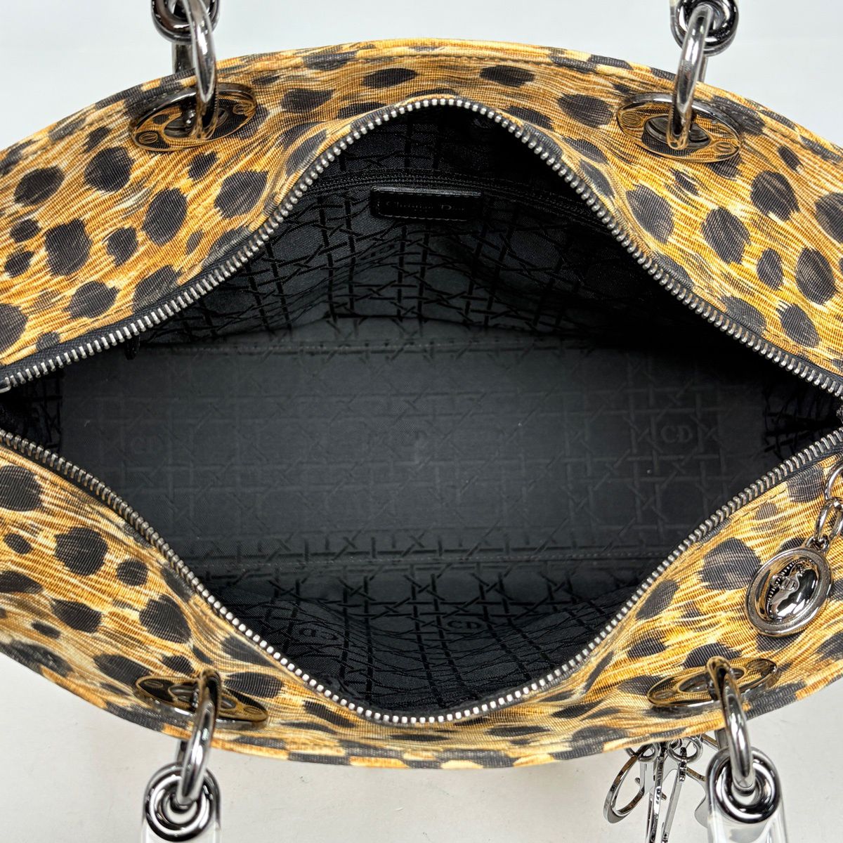 Dior o-le pattern 2-Way Handbag Canvas Brown — view 7