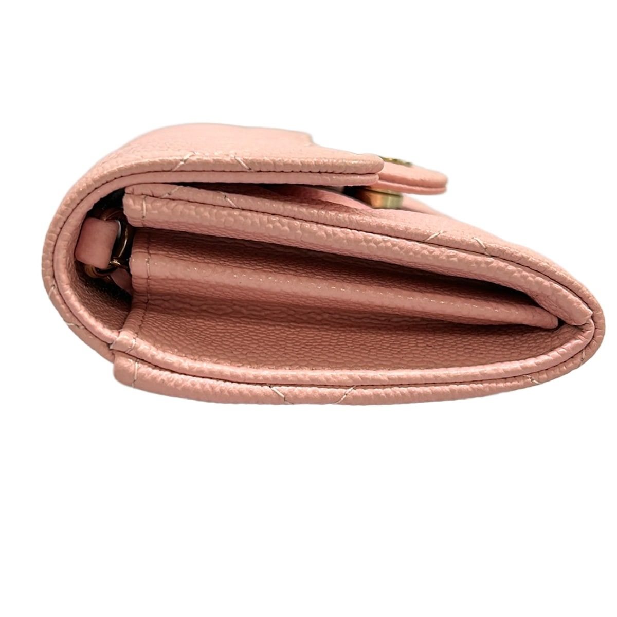Chanel Wallet Ninela nineminiche reto Quilted Pink Che Gold — view 9