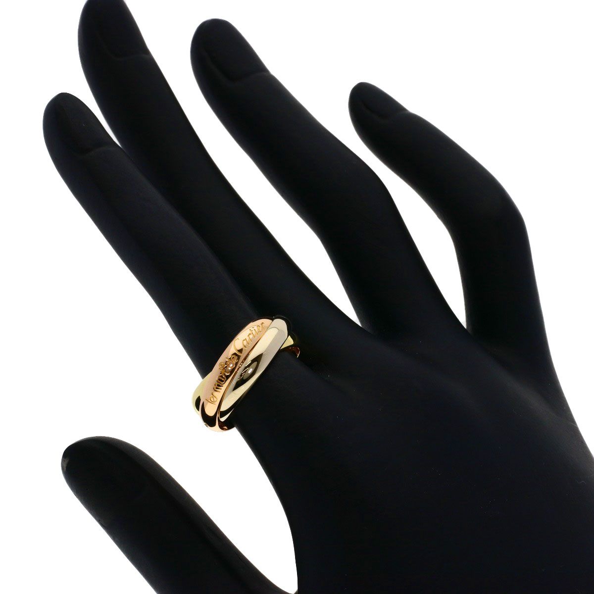 Cartier Trinity 51 Ring 18k Yellow Gold 18k Pink White — view 4