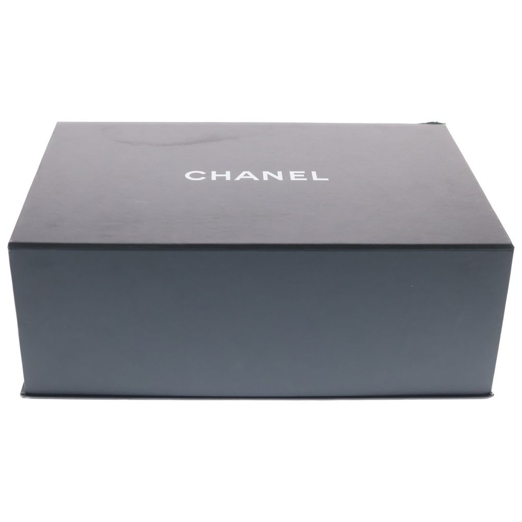 Chanel Quilted Lambskin Leather Chain Shoulder Bag Navy Gold — view 6