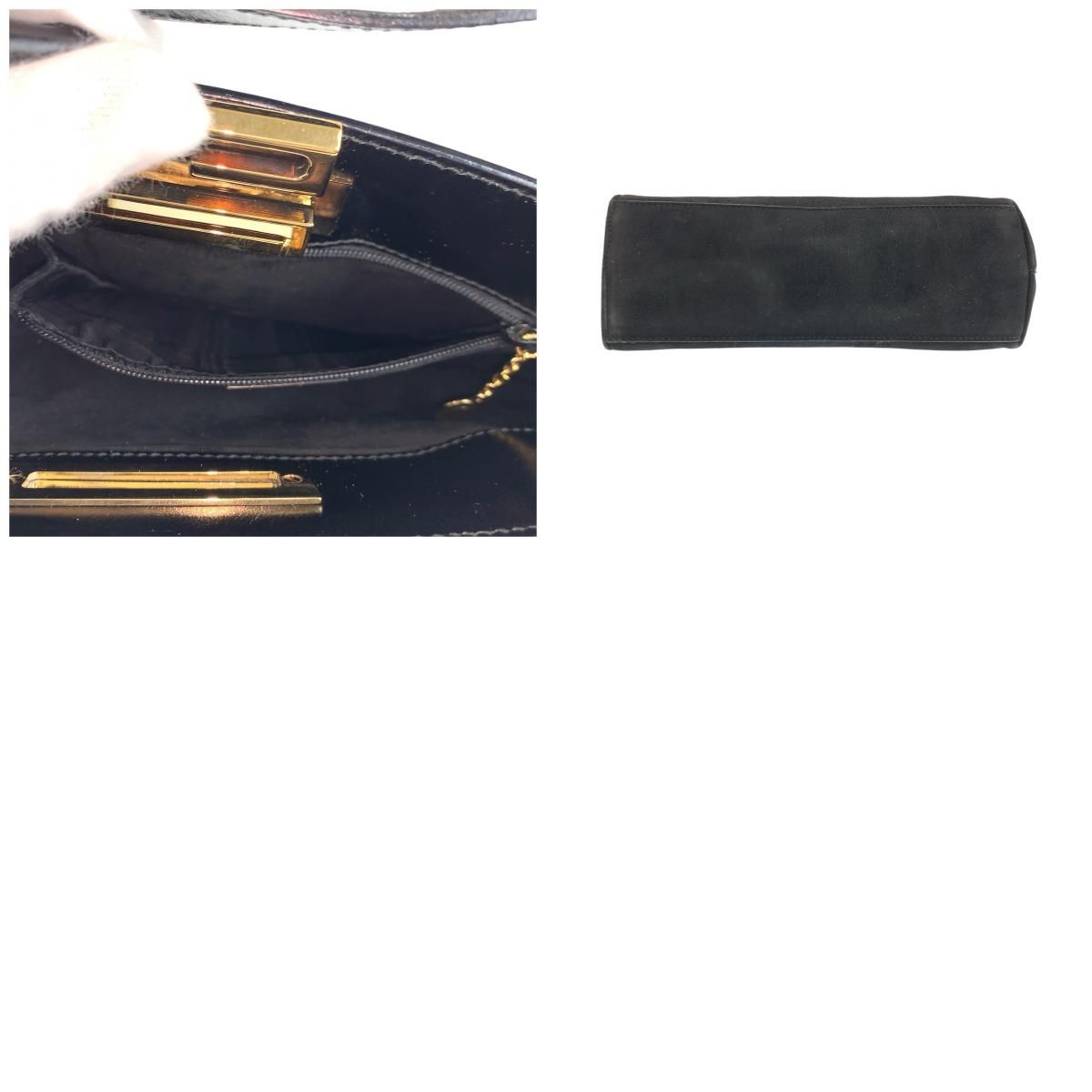 Gucci Black Gold Suede 007 Tote — view 9