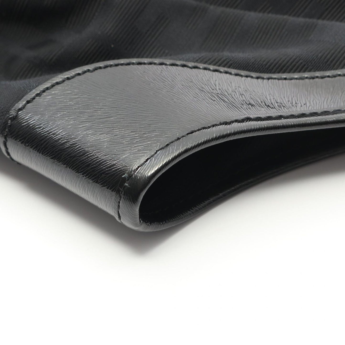 Fendi Tote Black Canvas Leather Sleda — view 7