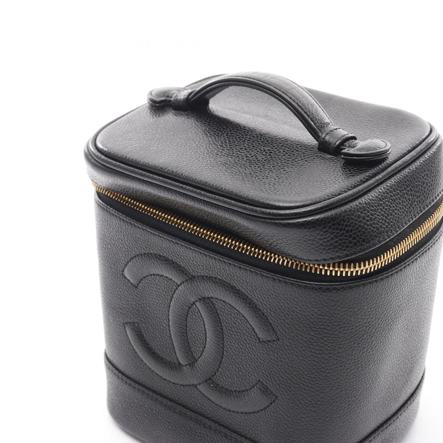 Chanel Handbag CC Logo Black CC Verticalshape Vanity — view 9