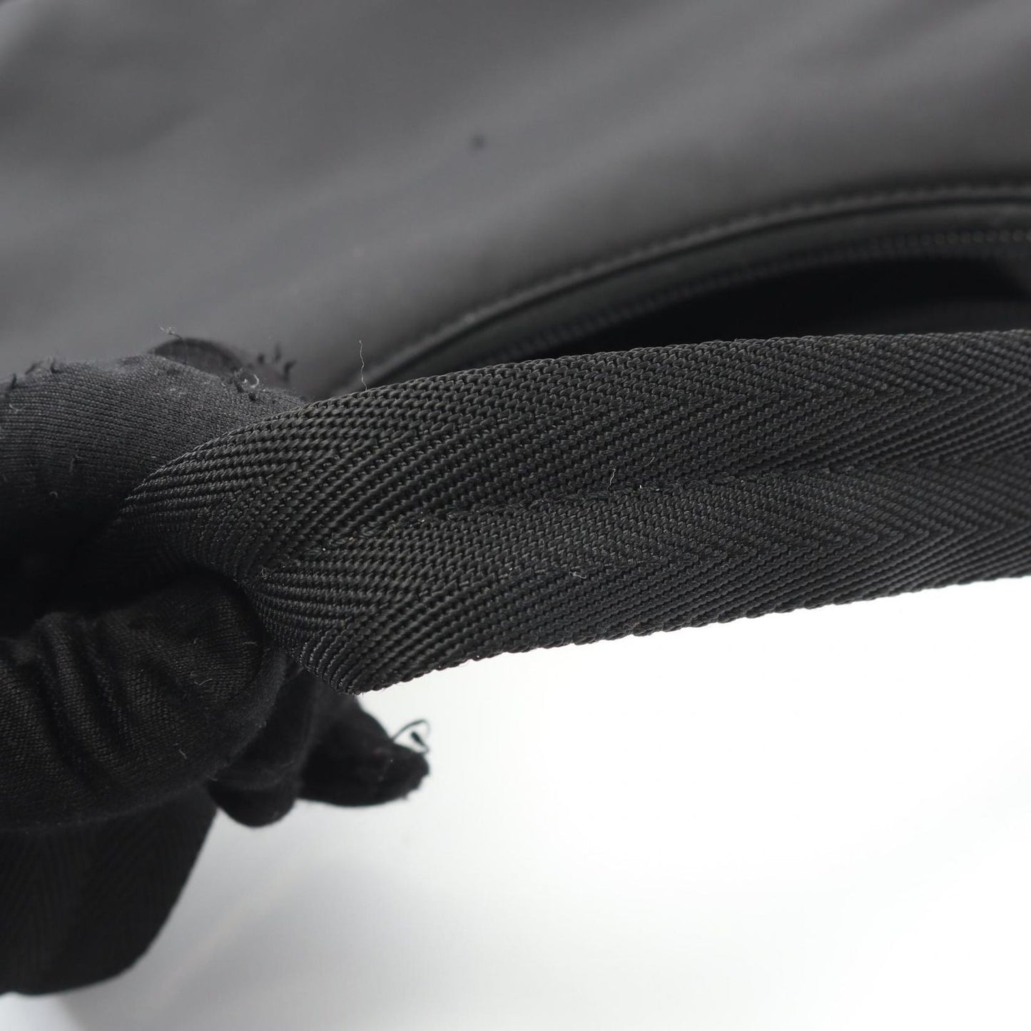 Prada Lada Handbag Edition Miniba Black Nylon — view 7
