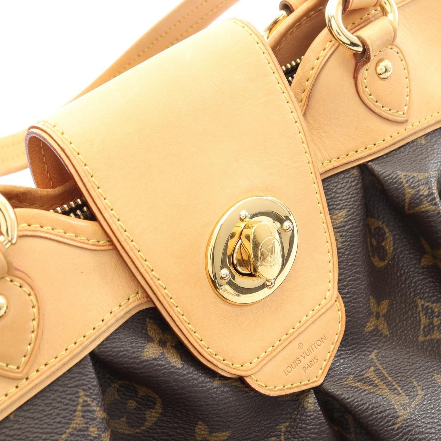 Louis Vuitton Shoulder Bag Bo MM Canvas Leather — view 9