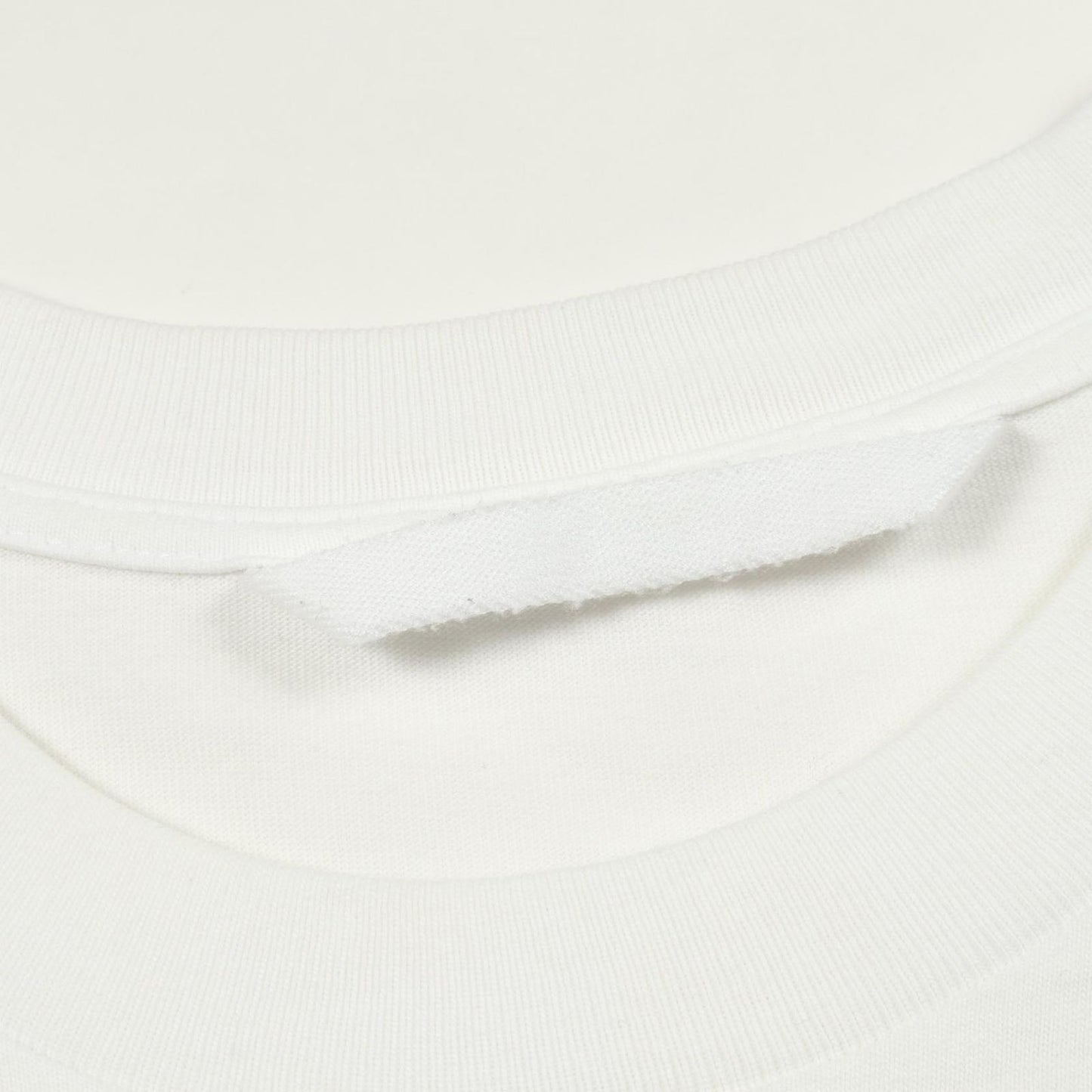 Moncler Short Sleeve White Cotton Logo T-Shirt — view 7