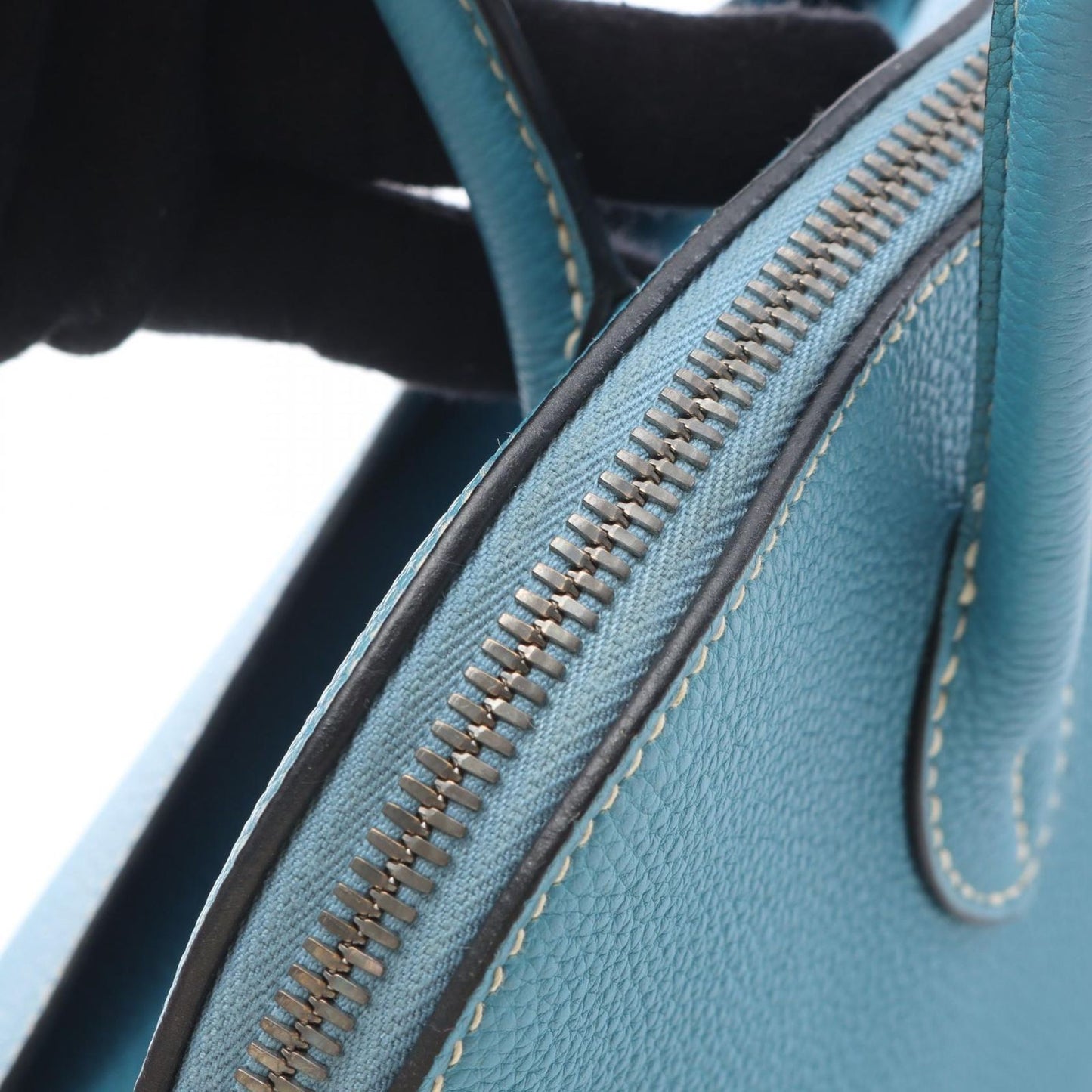 Hermes Handbag Bolide 30 Blue Leather — view 9