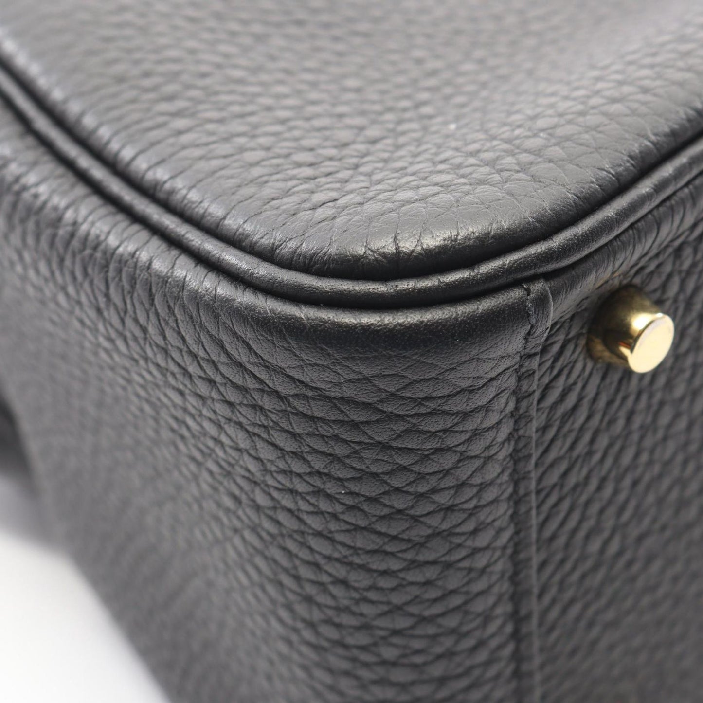 Hermes Shoulder Bag Lindy Mini Black Leather — view 8