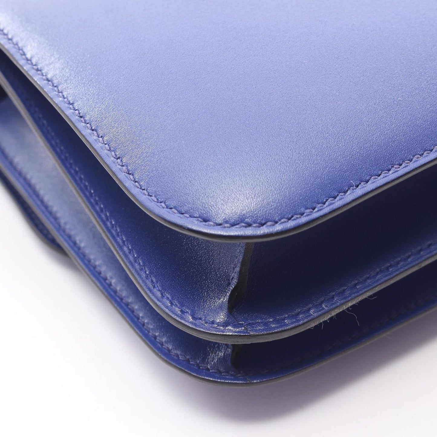 Hermes Shoulder Bag Constance 3 Mini Blue Electric Leather — view 6