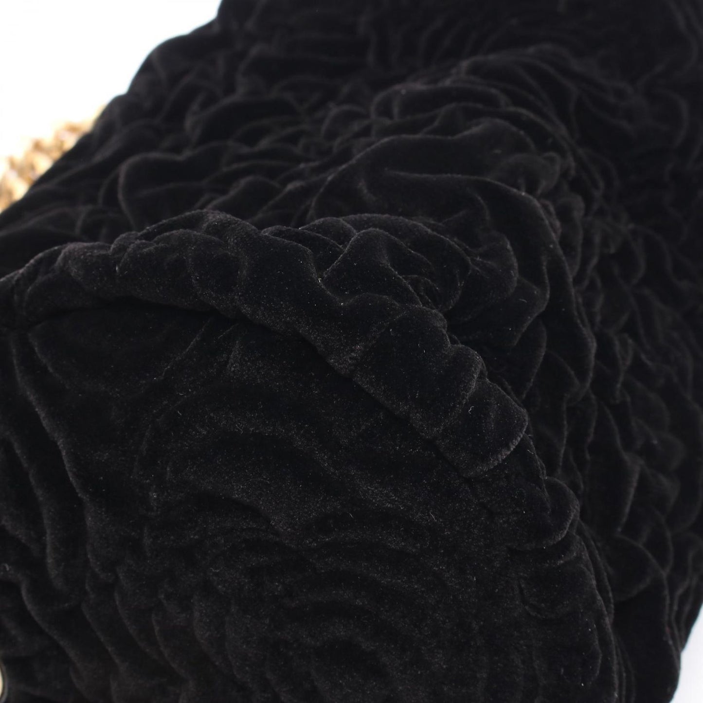 Chanel Shoulder Bag Camellia Black Leather 2-Way Chain — view 7