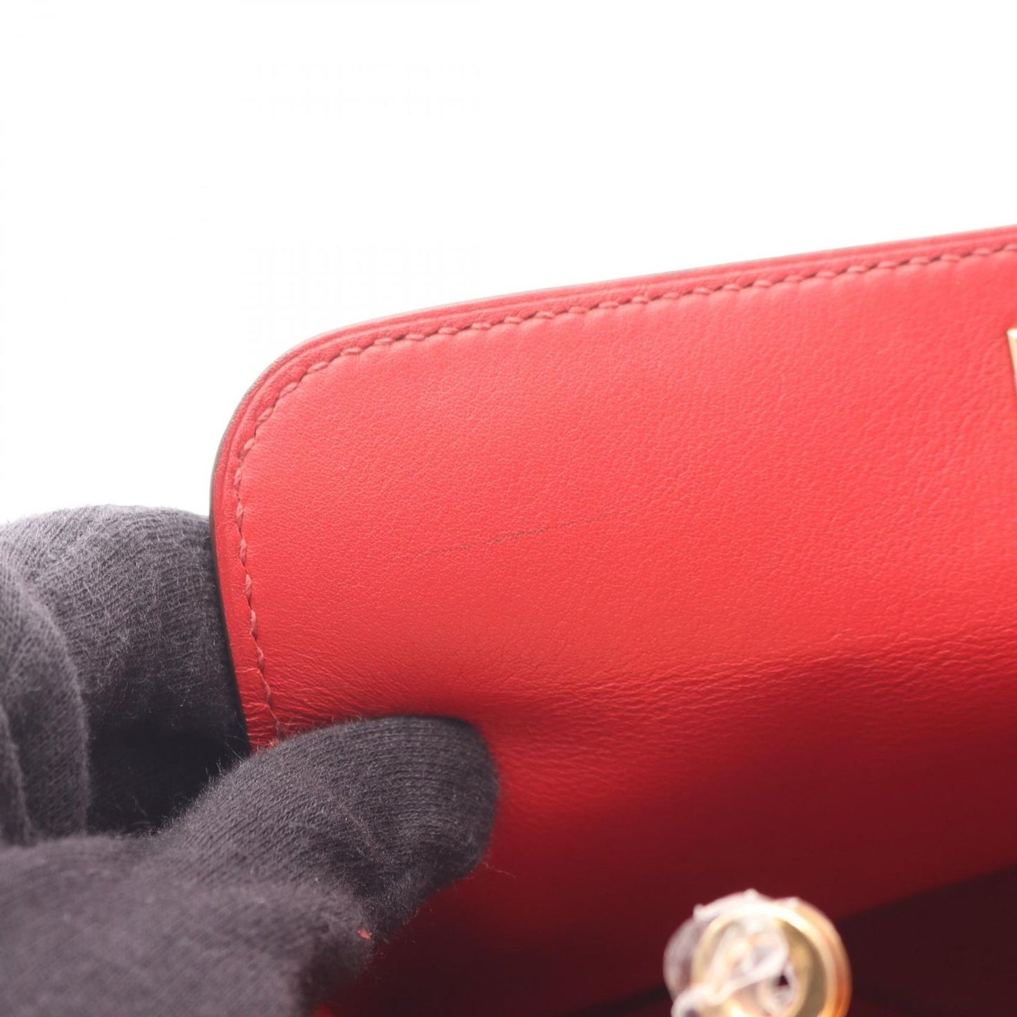 Hermes Handbag Tool Box 20 Vermillion Leather — view 9