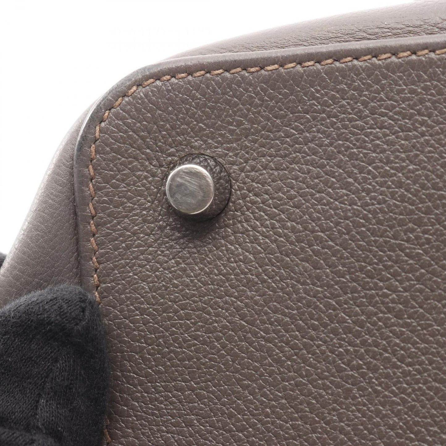 Hermes Handbag Tool Box 26 Etain Leather — view 9
