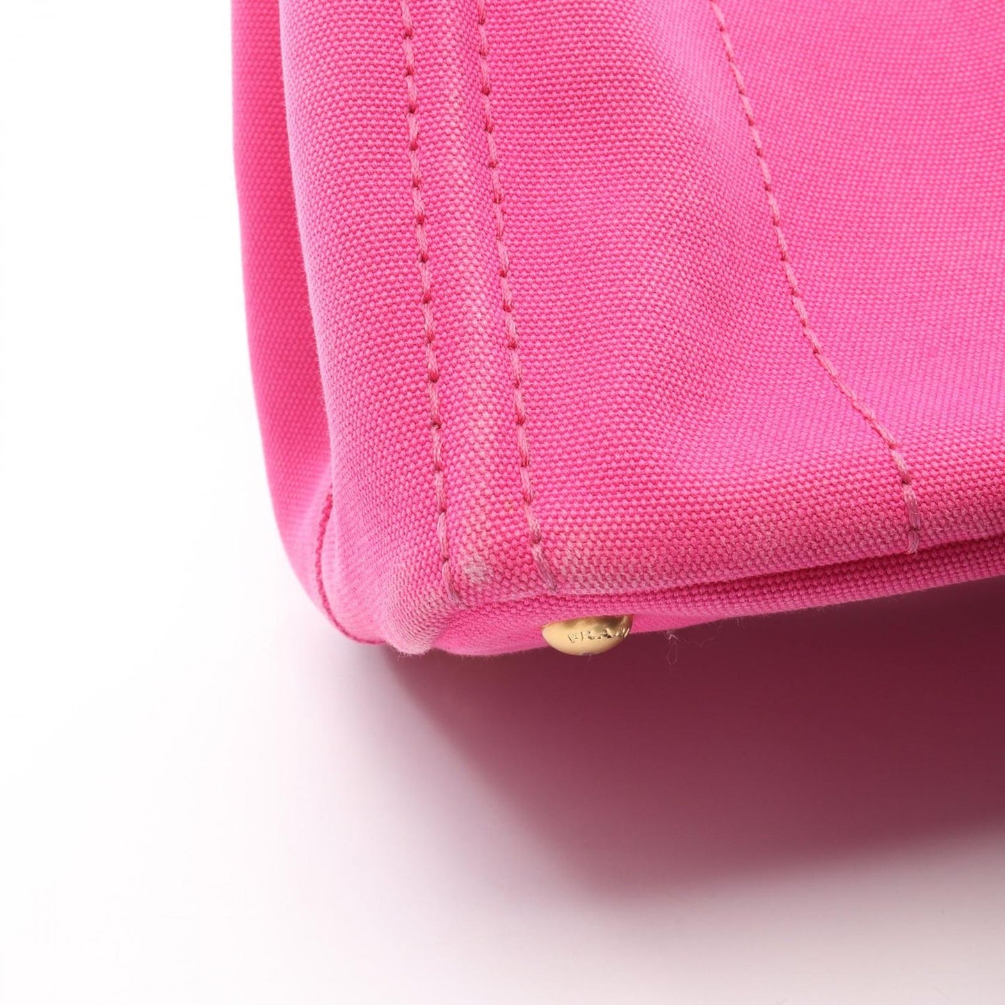 Prada Tote Canapa Fuchsia Pink Canvas 2-Way — view 9