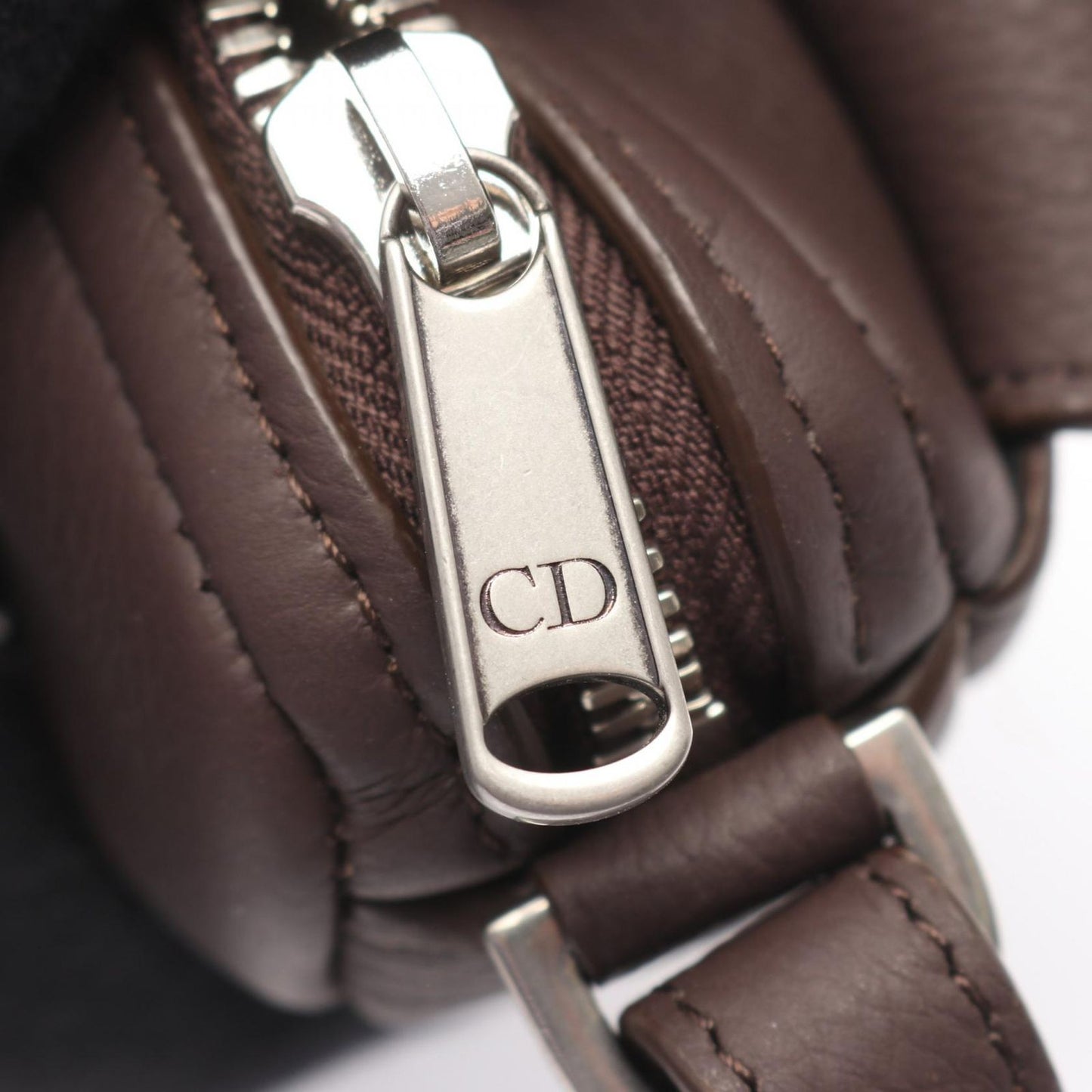 Dior Shoulder Bag Saddle Cross Body Brown Leather — view 7