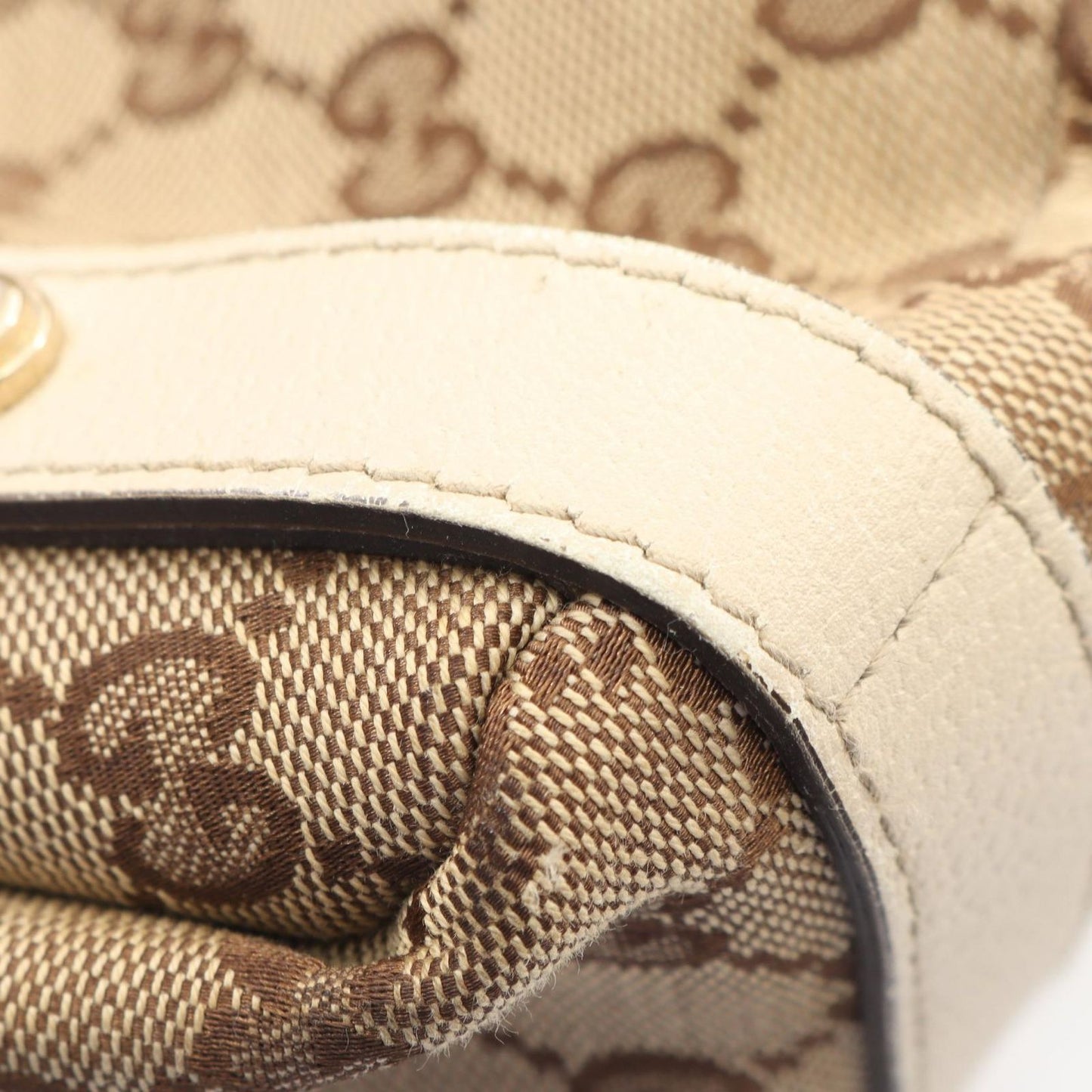 Gucci Shoulder Bag Abbey GG Canvas Beige — view 9