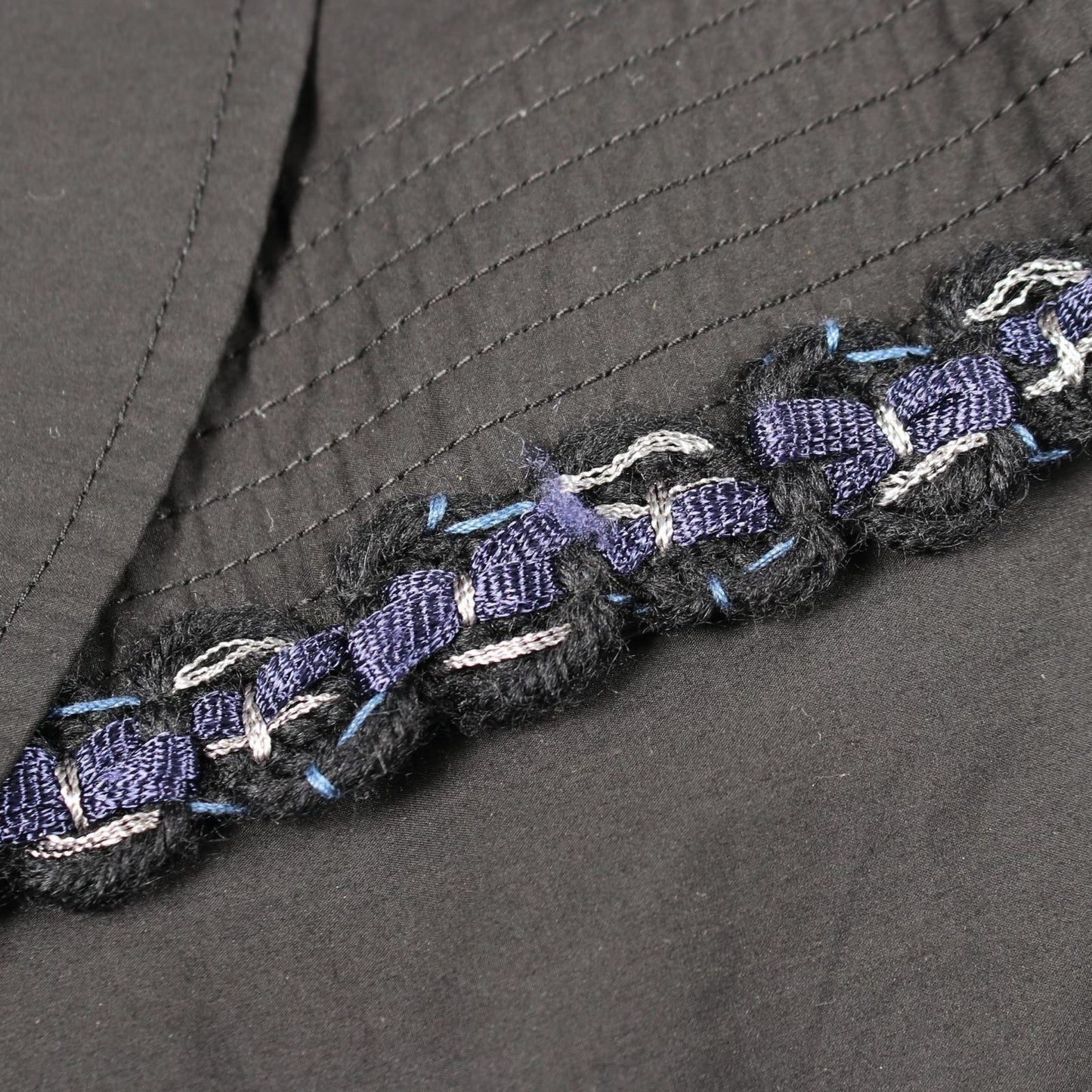 Chanel CC Logo Button Black Spring Coat — view 9