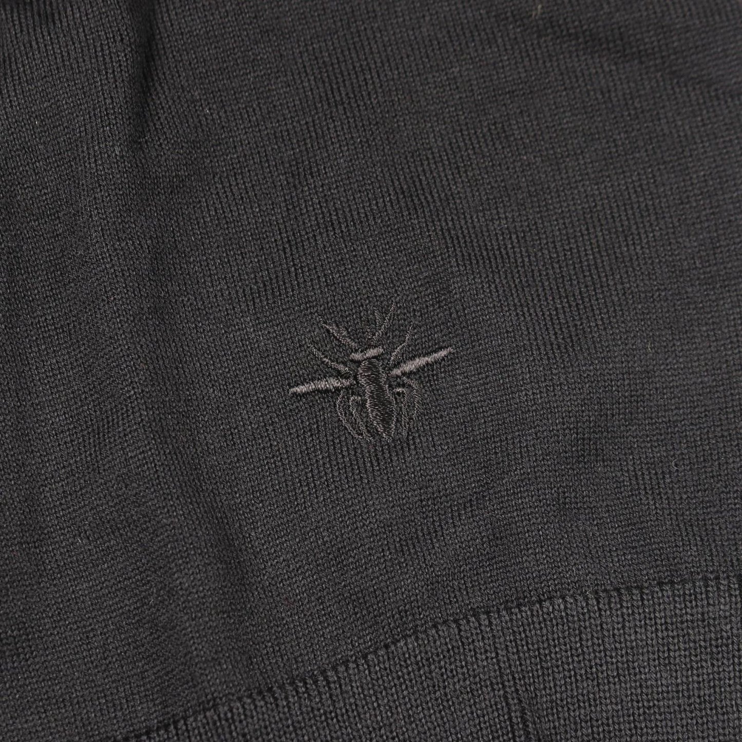 Dior Knit Bee Embroidery Crew Neck Wool Sweater — view 6