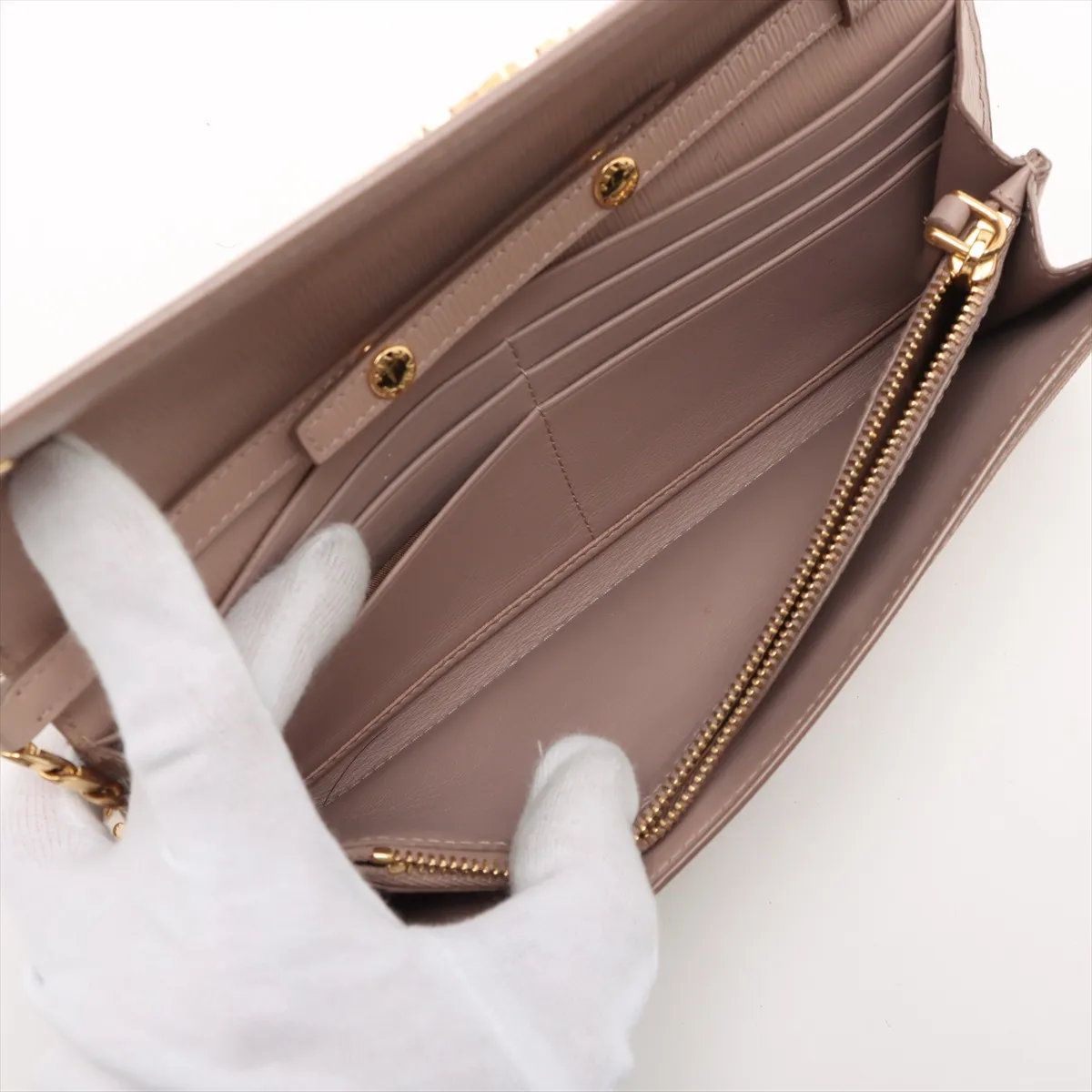 Prada Che Shoulder Wallet Leather Crossbody — view 9