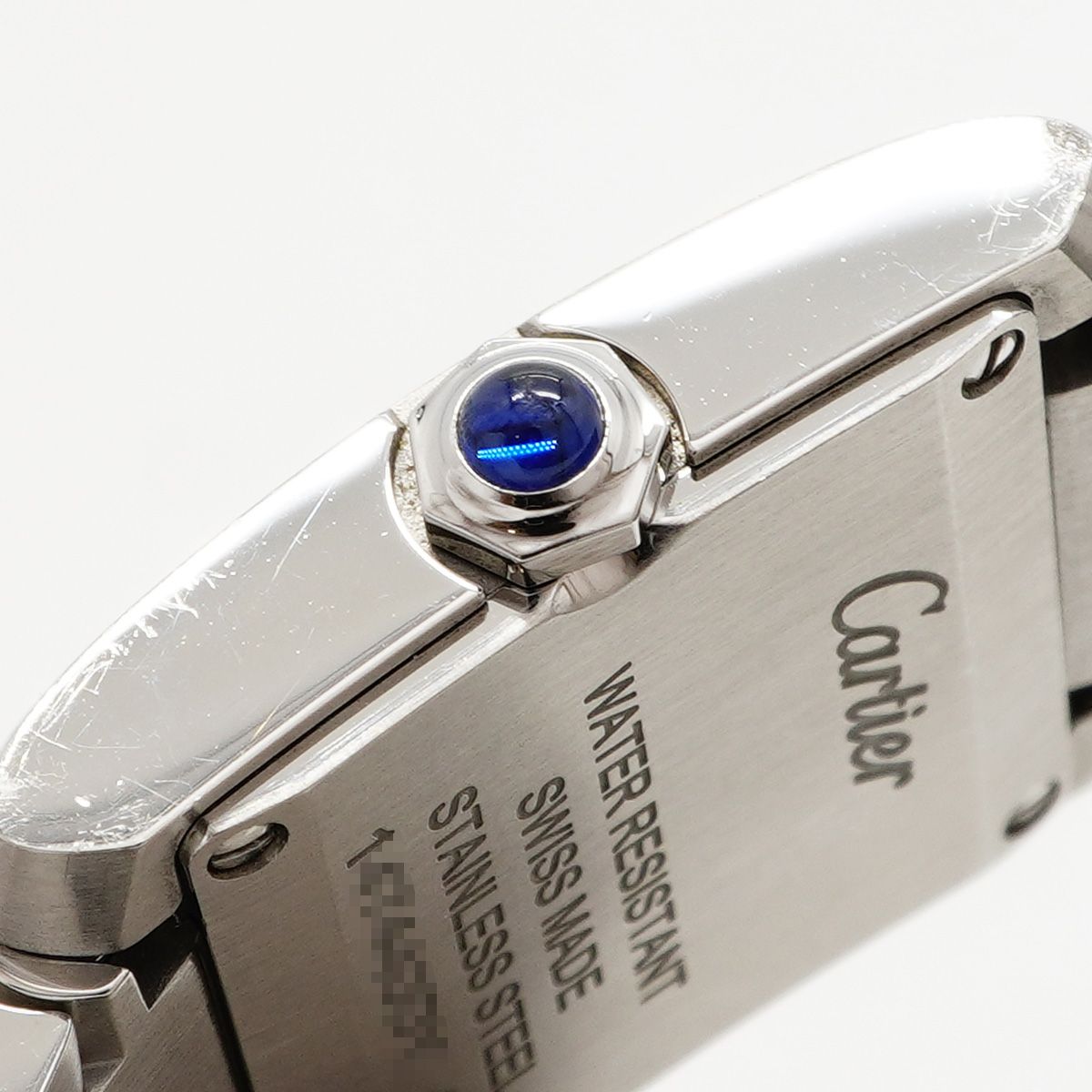 Cartier Tank Francaise SM Silver Dial Watch — view 9