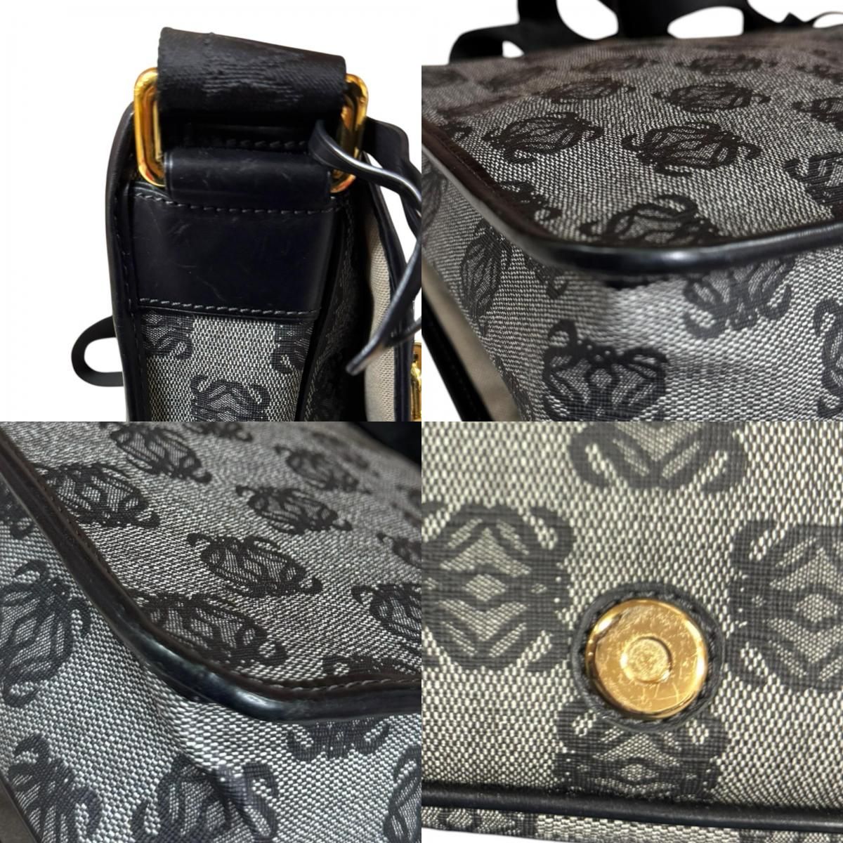 Loewe Anagram Shoulder Bag Gray — view 9