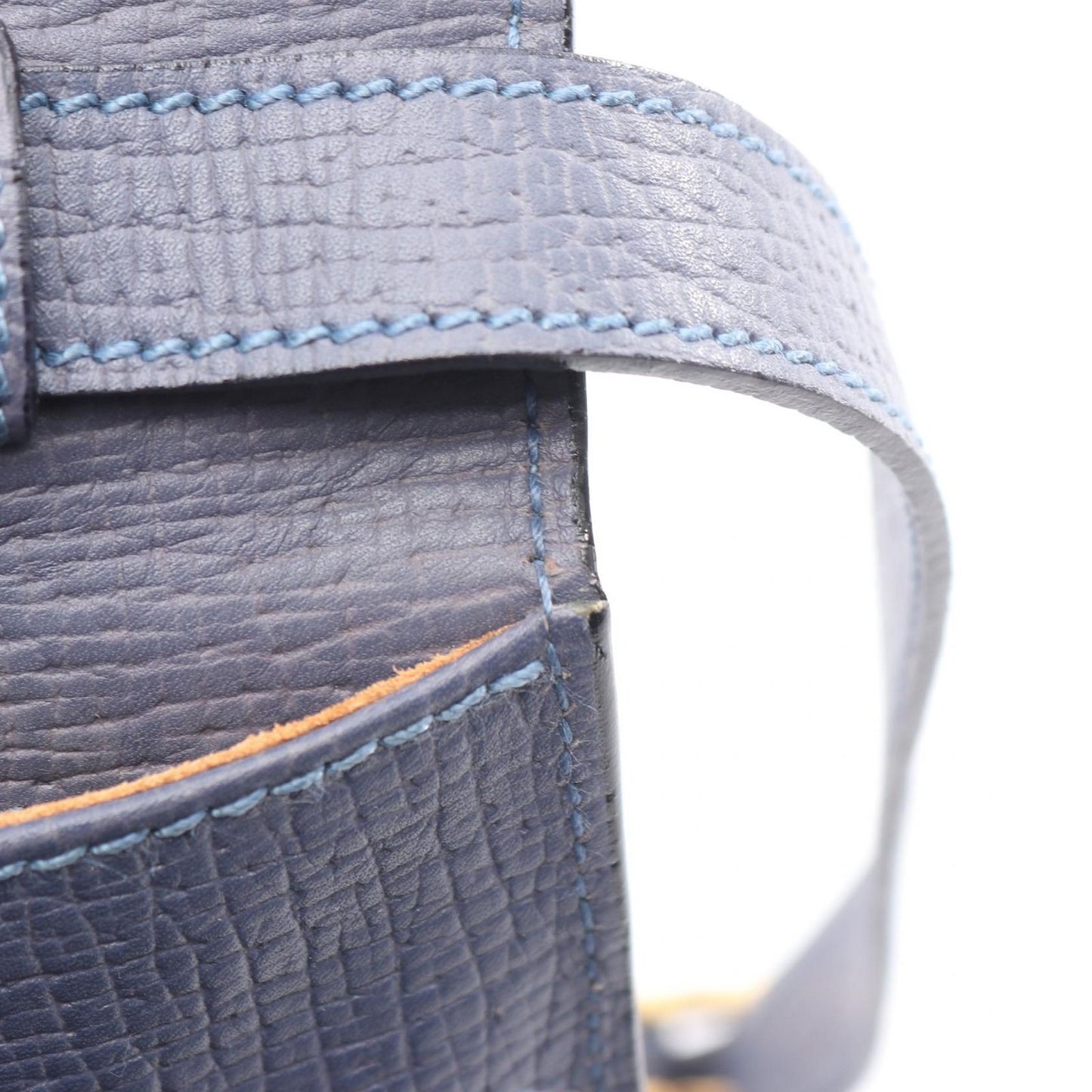 Loewe Handbag Barcelona Dark Blue Leather — view 9