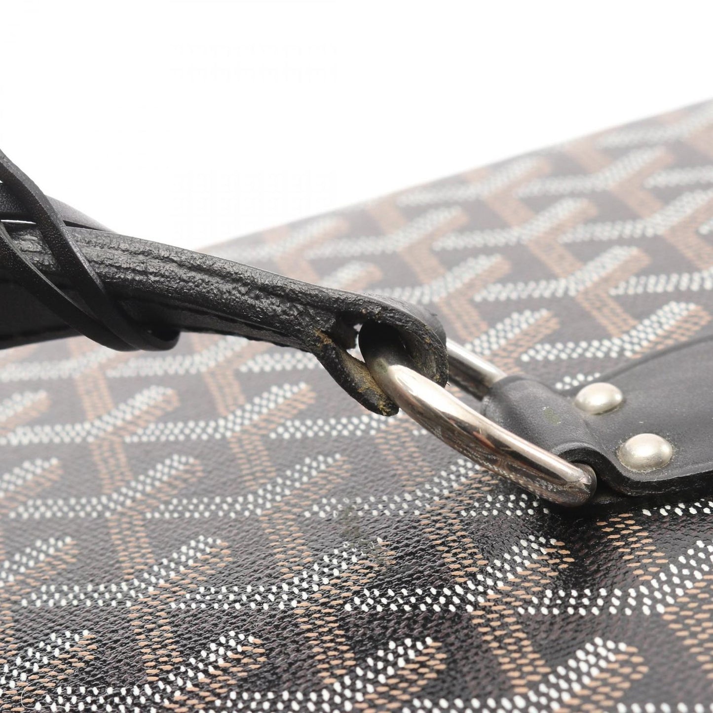 Goyard Suitcase Sardaigne Vanity Case Black Canvas Leather — view 9