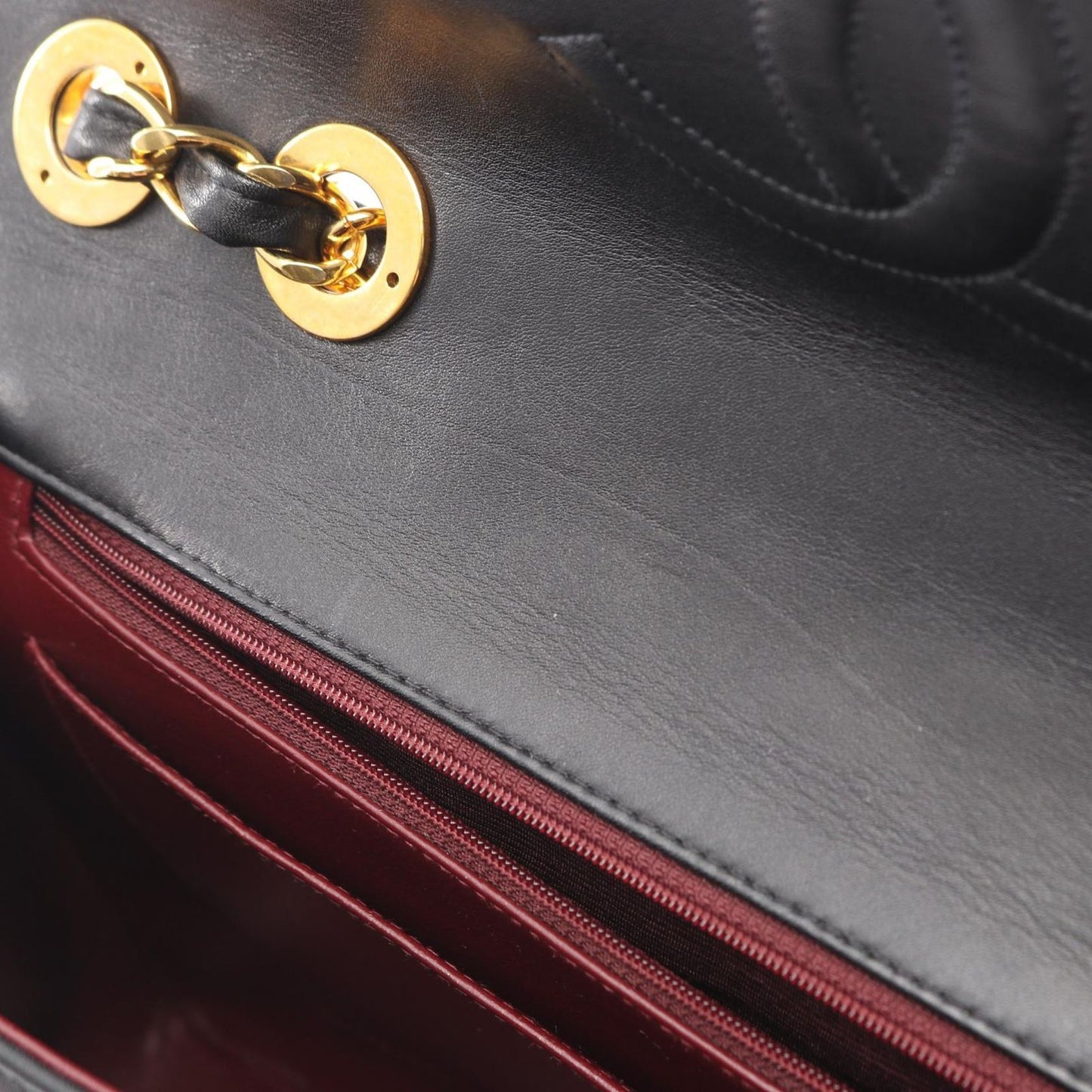 Chanel Shoulder Bag Big Quilted 34 Black Lambskin Big Chain 34 — view 9