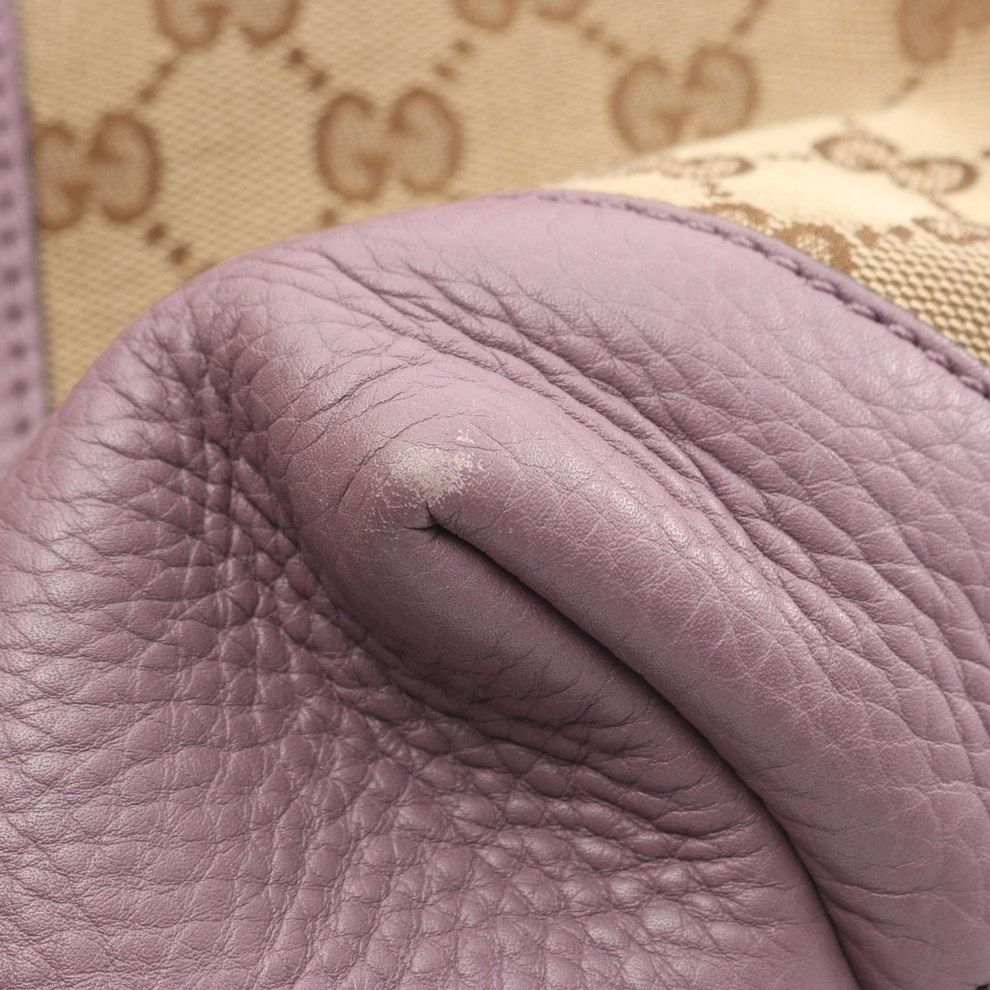 Gucci Tote Miss GG Canvas Beige Purple — view 9
