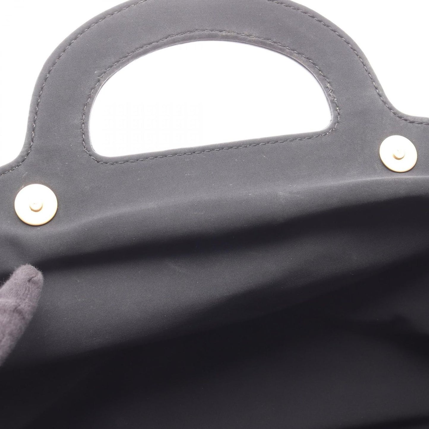 Chanel Handbag Black Beige Leather CC Logo — view 9