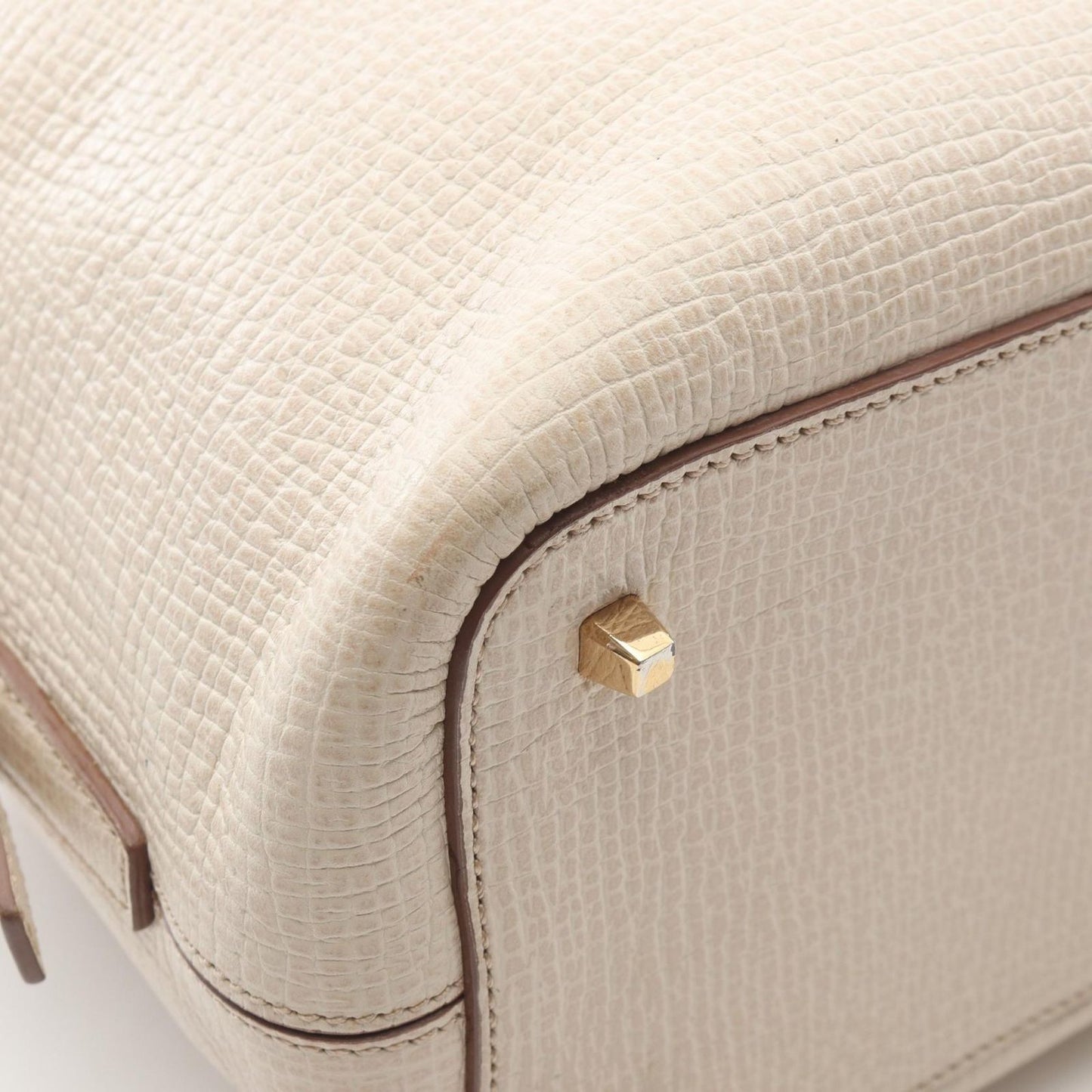 Loewe Tote Ivory Leather Mini Boston — view 9